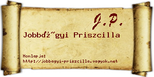 Jobbágyi Priszcilla névjegykártya
